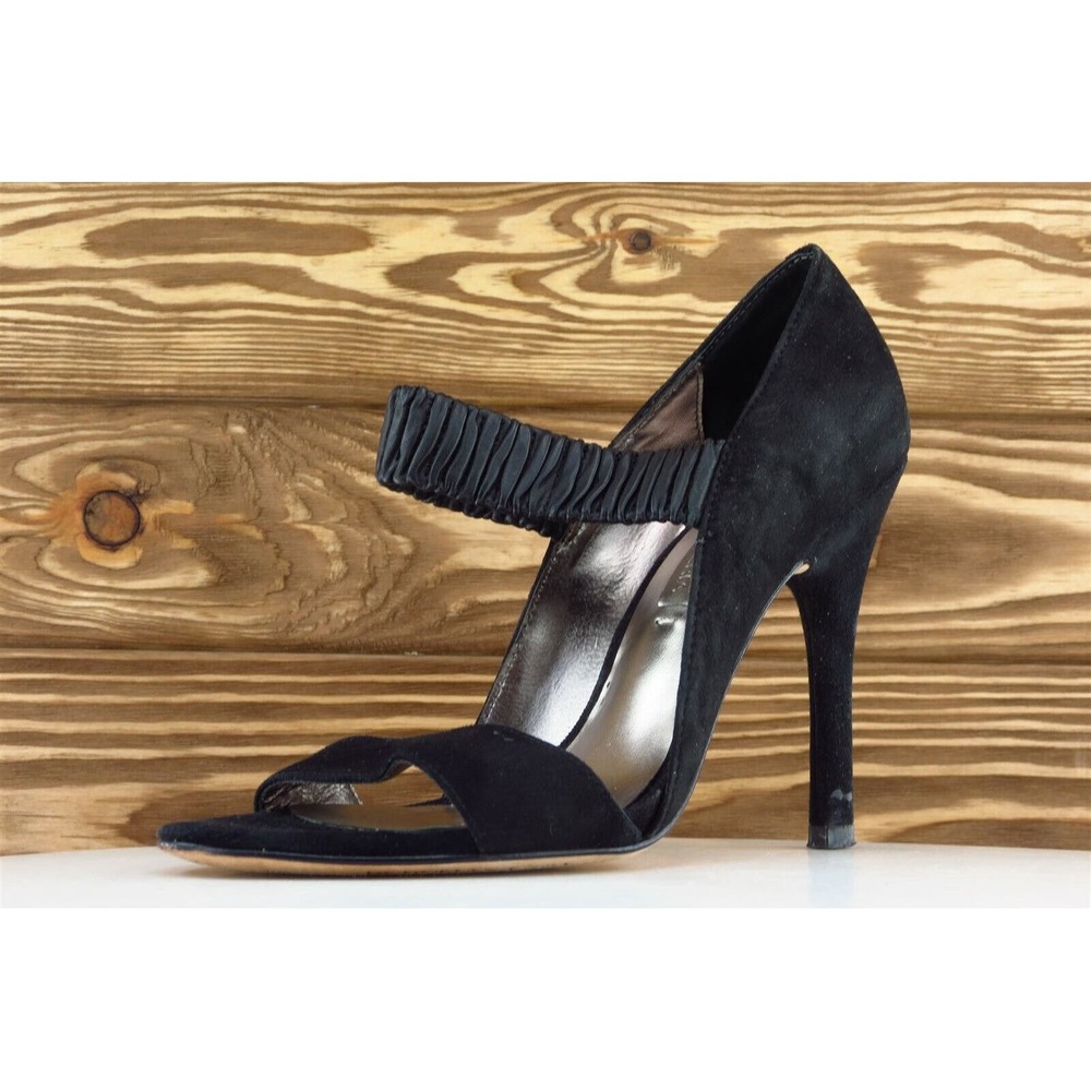 BCBGMAXAZRIA Sz 6.5 M Black Open Toe‎ Mary Janes Leather Sadie